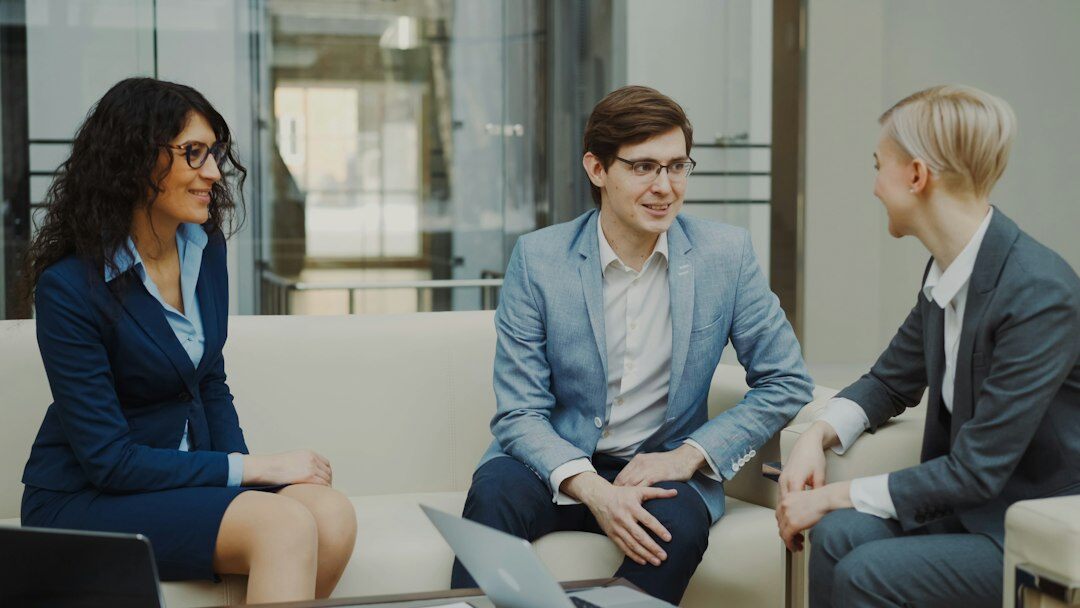 corporate meeting room discussion
